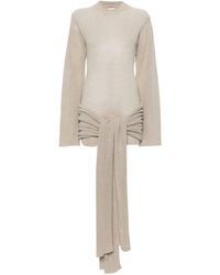 AYA MUSE - Nitoba Fine-knit Mini Dress - Women's - Nylon/linen/flax - Lyst