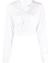 Christopher Esber - Carved Draped Jersey Top - Lyst