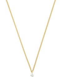 Anita Ko - 18k Yellow Small Cuban Diamond Pendant Necklace - Lyst