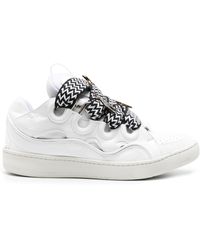 Lanvin - X Future Curb Leather Sneakers - Lyst
