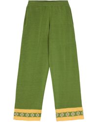 Bode - Wellfleet Knitted Straight-leg Trousers - Lyst