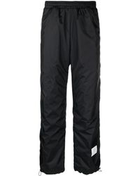 Thom Browne - Black Logo-applique Ripstop Trousers - Lyst