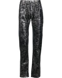 GALLERY DEPT. - Abstract-print Metallic Straight-leg Jeans - Lyst