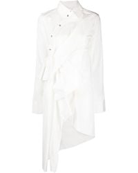 Marques'Almeida - Side-bow Long-sleeve Shirtdress - Lyst