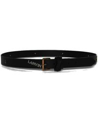 Lanvin - Appliqué-detail Leather Belt - Lyst