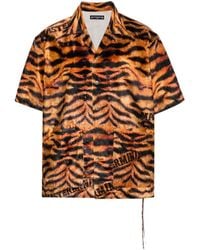 Mastermind Japan - Brown Tiger-print Velvet Shirt - Men's - Polyester - Lyst