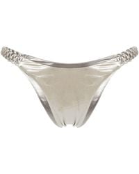 Isa Boulder - Metallic Braided Bikini Bottom - Women's - Polyester/nylon/elastane - Lyst