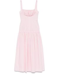 ROWEN ROSE - Gathered-Detail Maxi Dress - Lyst