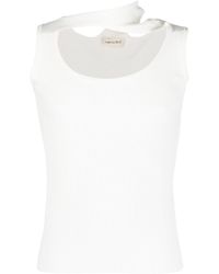 Y. Project - Triple Collar Ribbed Tank Top - Unisex - Polyamide - Lyst