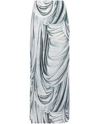 Rabanne - Statue-print Midi Skirt - Women's - Elastane/viscose - Lyst