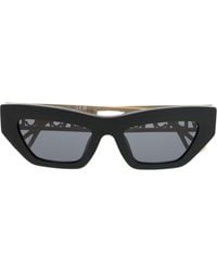 Versace - Logo-plaque Cat-eye Sunglasses - Lyst