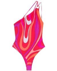 Emilio Pucci - Marmo-Print Swimsuit - Lyst