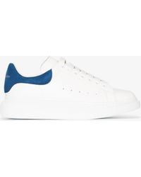 Alexander McQueen - And Blue Oversized Sneakers - Unisex - Calf Leather/rubber - Lyst