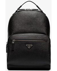 Prada Saffiano Leather Backpack - Black