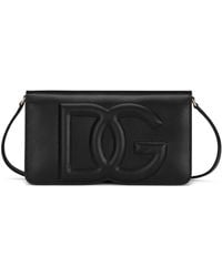 Dolce & Gabbana - Dg Logo Leather Phone Bag - Lyst