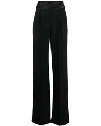 LAQUAN SMITH - Sash Detail Tailored Wool Trousers - Lyst