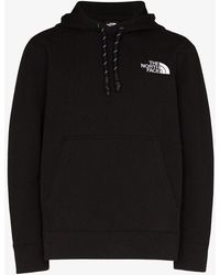 mens north face hoodie black