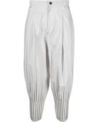 Homme Plissé Issey Miyake - Pleated Tapered Trousers - Lyst