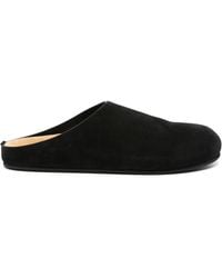 The Row - Hugo Suede Mules - Lyst