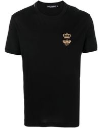 Dolce & Gabbana - Logo Cotton T-shirt - Lyst