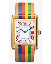 La Californienne Reworked Vintage Cartier Tank Watch - Multicolor