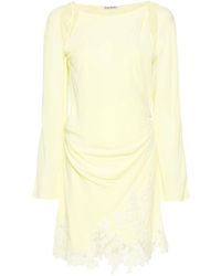 Acne Studios - Lace Trim Dress - Women's - Polyester/viscose/lyocell - Lyst