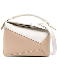 Loewe - Neutral Puzzle Small Leather Top Handle Bag - Lyst