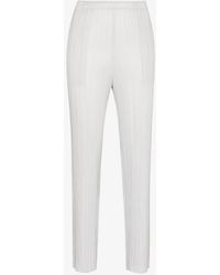 Pleats Please Issey Miyake - Plissé Tapered-leg Cropped Trousers - Lyst