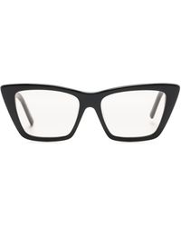 Saint Laurent - Mica Cat-eye Frame Sunglasses - Lyst
