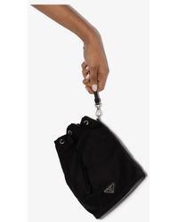 Prada Vela Mini Bucket Bag - - Nylon/metal - Black