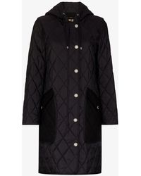 Burberry - Hooded Quilted Coat - Women's - Cotton/polyamide/polyester - Lyst