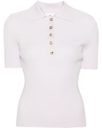 Courreges - Ribbed-knit Polo Shirt - Lyst