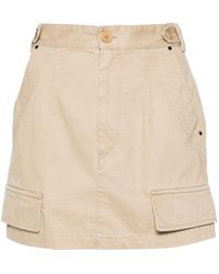 Isabel Marant - Neutral Lisabel Cotton Mini Skirt - Lyst