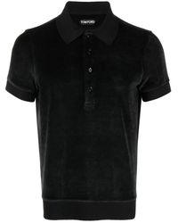 Tom Ford - Terry-cloth Polo Shirt - Men's - Cotton/polyamide/modal - Lyst