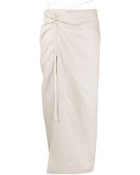 Sir. The Label - Neutral D'orsay Linen Maxi Skirt - Women's - Linen/flax/cotton - Lyst