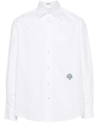 Bode - Logo-embroidered Poplin Shirt - Lyst