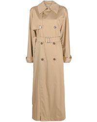 Loewe - Beige Double-breasted Trench Coat - Lyst