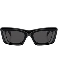 Prada - Cat-eye Frame Tinted Sunglasses - Unisex - Viscose - Lyst
