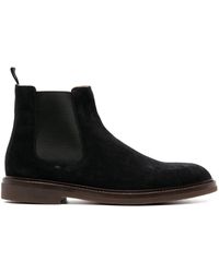 Brunello Cucinelli - Elasticated-panel Chelsea Leather Boots - Lyst