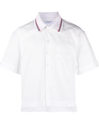 Thom Browne - Short-sleeve Seersucker Cotton Shirt - Lyst