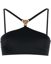 Versace - Bandeau Bikini Top - Lyst