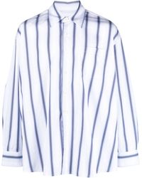 Our Legacy - White Borrowed Striped Cotton Shirt - Men's - Cotton - Lyst