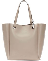 JW Anderson - Brown Jwa Corner Leather Tote Bag - Unisex - Calf Leather/calf Suede - Lyst
