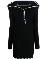 Y. Project - Ruffle-collar Merino Wool Minidress - Lyst