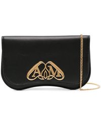 Alexander McQueen - Mini The Seal Leather Phone Bag - Lyst