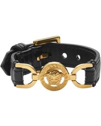 Versace - Medusa '95 Leather Bracelet - Lyst