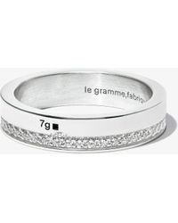 Le Gramme - Sterling La 7g Polished Diamond Ring - Lyst