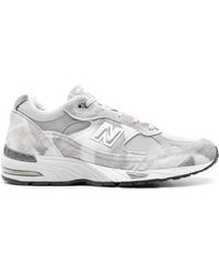 New Balance - Made In Uk 991v1 Pigmented Sneakers - Women's - Calf Suede/fabric/rubber - Lyst