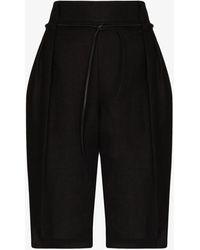 Brunello Cucinelli High Waist Bermuda Shorts - Black