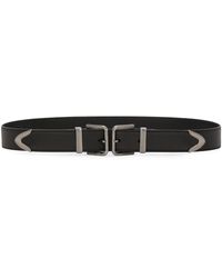Dolce & Gabbana - Buckle-fastening Leather Belt - Lyst